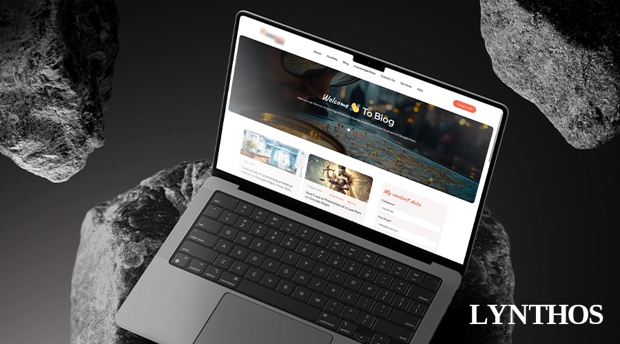 Website desktop view