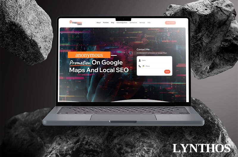 Website desktop view